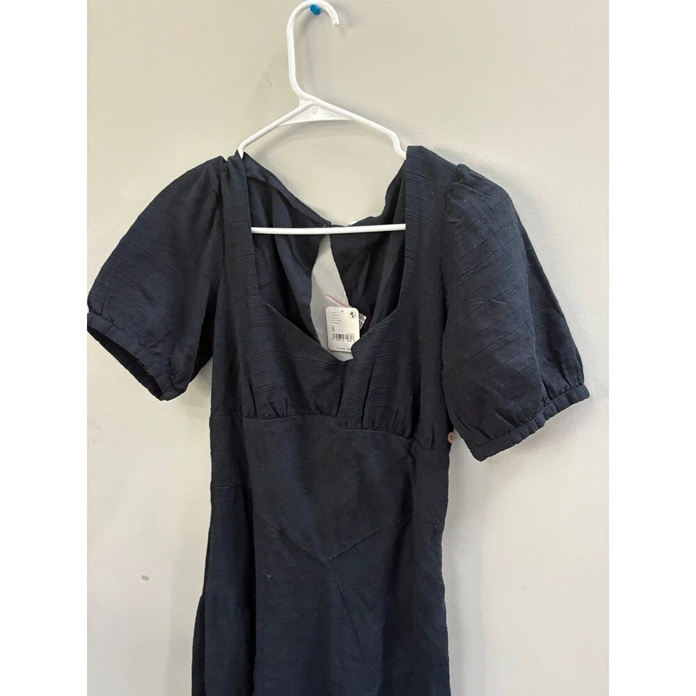 NWT Free People Endless Summer Catch The Light Sweetheart Puff Sleeve MIDI Dress - Picture 3 of 5